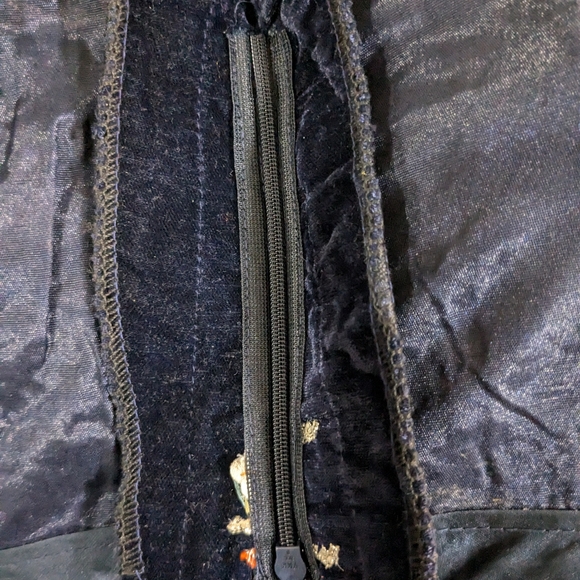 Embroidered Velvet Lehenga - Picture 9 of 11